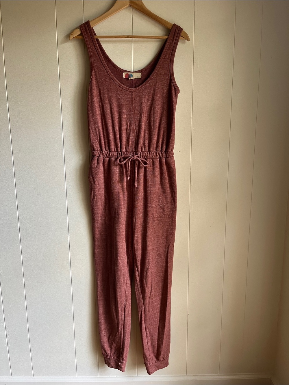 FP Beach Free People Bicoastal Drawstring Jumpsuit Romper Sweet Whisper Sz XS - Picture 2 of 13
